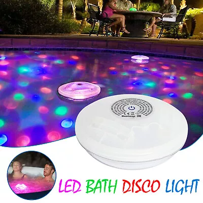 £14.45 • Buy Floating Light Hot Tub & Pool BESTWAY FLOWCLEAR - Lay-Z-Spa LED Bath Disco Light