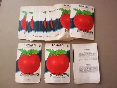 Wholesale Lot Of 50 Old Vintage 1960's - F2 Hybrid TOMATO - SEED PACKETS • $14.99