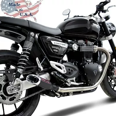 Triumph Speed Twin 1200 (2022) Dual Coffman Slip On Exhausts Muffler Baffles New • $649.99