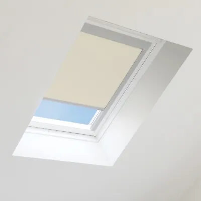 Warm Cream Skylight Blackout Roller Roof Blind For All Fakro Windows  Made In Uk • £43