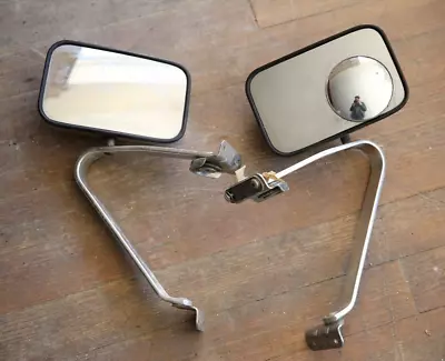 Pair Of Vintage Large Truck Side View Chrome Mirrors Bus Accessory Tow Truck • $87.50
