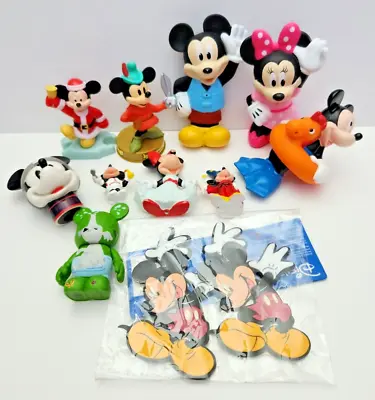 Disney Mickey & Minnie Mouse Toys Mixed Lot Of 11 Figures Collectibles • $14.99