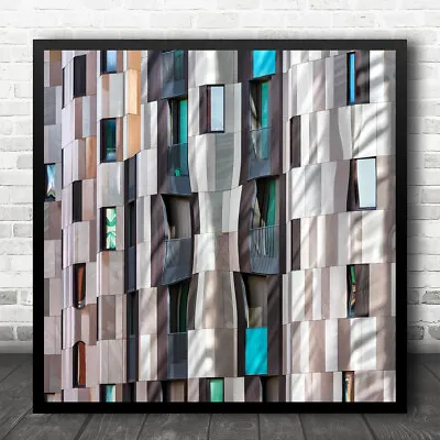 £13.95 • Buy Architecture Modern Abstract Shapes Textures Urban Residential Square Art Print
