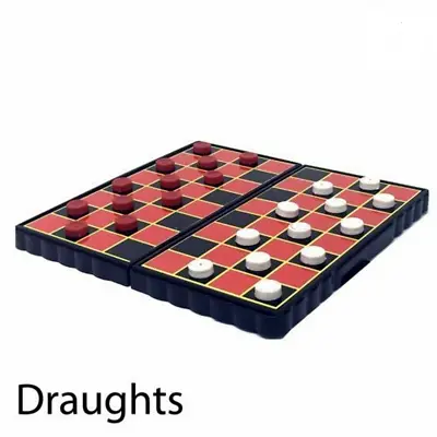 MINI MAGNETIC TRAVEL GAME Draughts UK FAST DISPATCH 12 X12 CM • £2.99