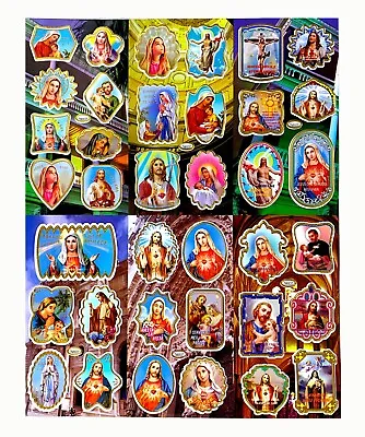 37 Pcs Catholic Religious Stickers Sacred Heart Jesus Mary Holy Family Therese • $9.99
