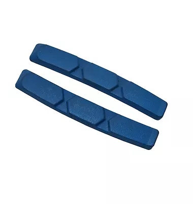 £2.55 • Buy XT XTR 70-72mm V Brake Pads Block Inserts MTB Blue  1 Pair
