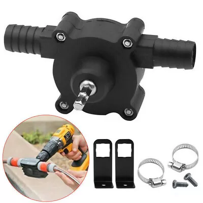 New Small Drill Powered Water Pump Bilge Flood Oil Diesel Liquid Transfer US • $10.99