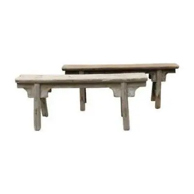 Antique Rustic Vintage Noodle Bench With Front Panel Scholars Bench (handmade) • $350