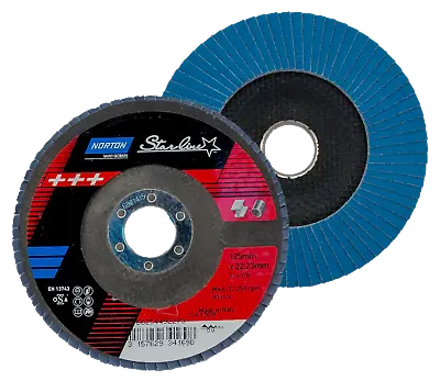 125mm 5 Inch FLAP DISCS Sanding 5  Grinding Wheel Angle Grinder NORTON  QUALITY • £6.49