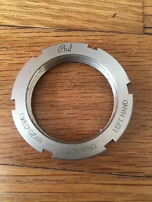 Phil Wood Stainless Steel Track Lockring 1.32  X 24 Tpi Fixed Gear Lock Ring • $32