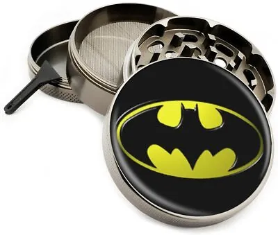 Herb Grinder Crusher Metal 4 Piece Batman Logo  2.5  X 1.5  • £14.47