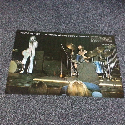 £75 • Buy Peter Gabriel Phil Collins SIGNED Interview Unsung Heroes Approx 1973 GENESIS
