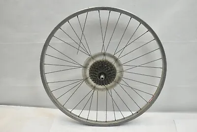 Araya 26  MTB Rear Wheel SR Freehub Silver OLW130 20mm 36S AV 6 Speed QR Charity • $27.45