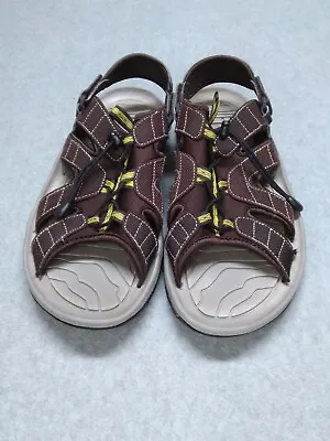 FJ Footjoy Golf Sandals Mens Size 11M Brown 45697 Soft Spike Adjustable • $25