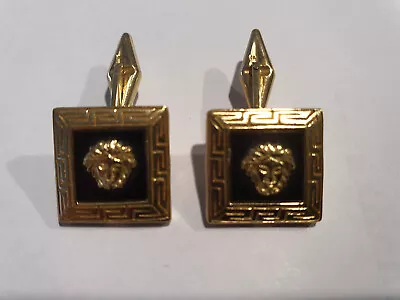 Reduced - Vintage Set 14K Versace Golden Medusa - Cuff-links (very Unique) • $1725