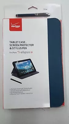 Ellipsis 10 Tablet Case Bundle: Screen Protector & Stylus Pen Blue Verizon  • $8.99