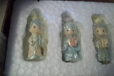 Enesco Precious Moments Three Kings 694495 Miniature Pewter Nativity Figures • $4.99