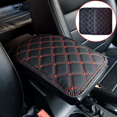 Car Armrest Pads Cover Center Console Box PU Leather Mat Cushion Pad Accessories • $18.49