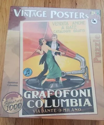 Vintage Posters Puzzle Grafofoni Columbia Via DANTE 9 Milano PRINT  • $39.99
