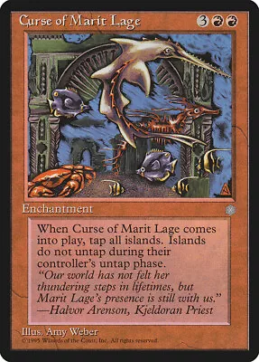 Curse Of Marit Lage Ice Age PLD Red Rare MAGIC THE GATHERING CARD ABUGames • $1.40