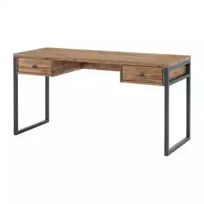 Alaterre Furniture Writing Desk 30 X60 X23  Rustic Colonial Wood+Metal 2-Drawer • $417.48
