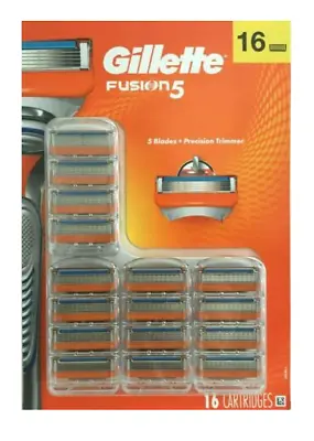 Gillette Fusion 5 Razor Blades - 16 Cartridge - New Pack Sealed USA • $38.49