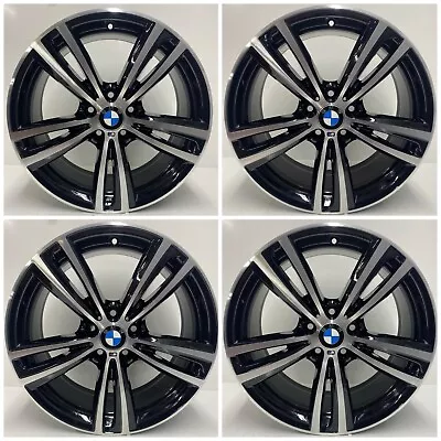 Genuine BMW 3 4 Series 442m 19 Alloy Wheels F30 F31 Refurbished Black D/Cut X4 • $988.46