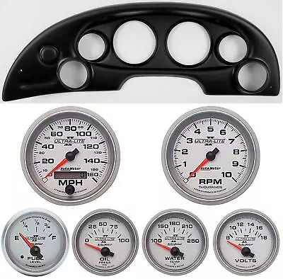 94-04 Mustang Black Dash Carrier W/ Auto Meter Ultra Lite II Gauges • $1179.95