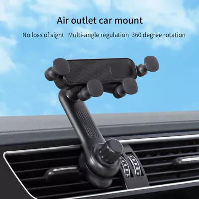 Gravity Car Phone Holder Air Vent Mount 360° Stand Cradle GPS For Mobile Phone • $16.89