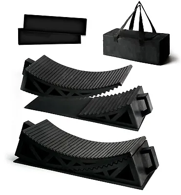 $74.99 • Buy Xprite 2x RV Camper Wheel Leveler Chock Block Kits W/ Rubber Mats & Carry Bag