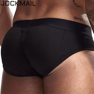 JOCKMAIL Men's Bulge Pouch Lift Hip Underwear Removable Padded Buttocks Briefs • $10.79