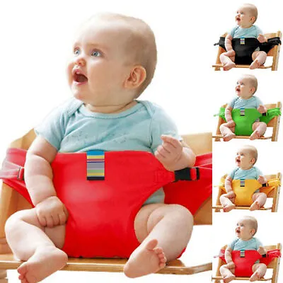 Baby Feeding Safety Seat With Strap Dining Chair Fixing Strap Harness Seat Belt • £5.87
