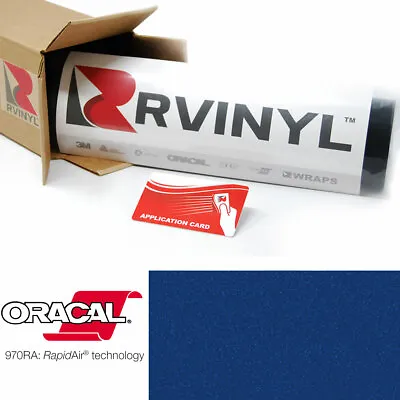 ORACAL 970RA Matte Metallic Night Blue 196M Cast Film Car Wrap Vinyl Sheet Roll • $59.99