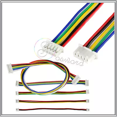 JST-PH 1.25mm Pitch Female Socket Connector 28AWG Wires Cable 2 3 4 5 6 7 8 Pin • £39.06