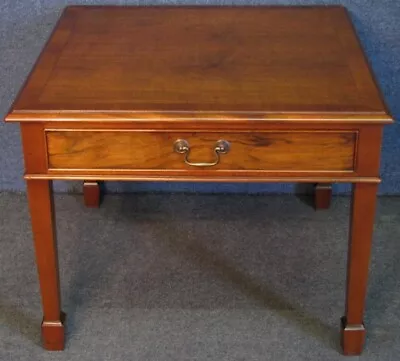 Norfolk Manor Side Table Edwardian Style Square Mahogany Single Drawer • £220