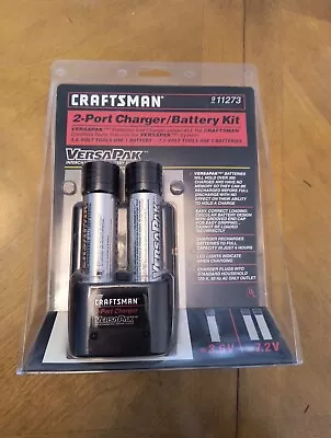 Craftsman VersaPak 2-Port Charger / Battery Kit 911273 NEW Sealed • $42.99