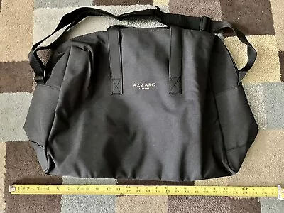 Azzaro Mens Black Weekender Bag Duffle Cary On Gym Travel Weekend Tote Bag. New • $10.99