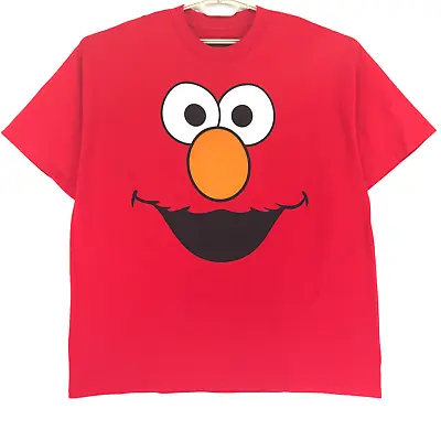 Sesame Street Elmo Graphic T Shirt Men's XL Red Cotton Short Sleeve NWOT • $13.98