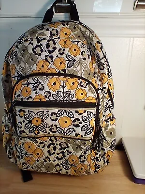 Vera Bradley Large Laptop Backpack Go Wild Retired Pattern • $30