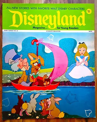 Vintage 1972 Disneyland Magazine #31 With Alice In Wonderland Cover • $6.99