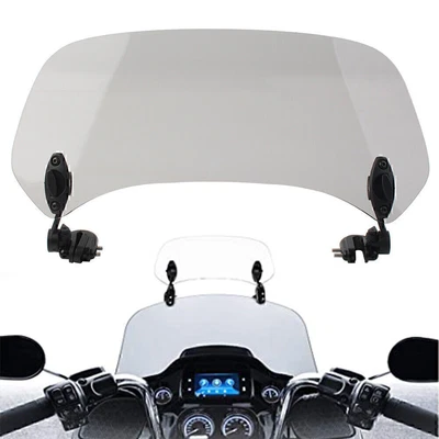 $23.27 • Buy Adjustable Clip On Windshield Extension Spoiler Wind Deflector For Motorcycle US