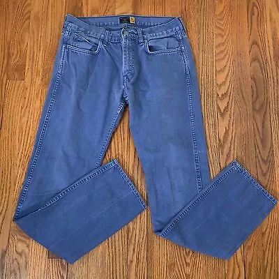 J. Crew 484 Slim Straight Leg Jeans Brilliant Blue Men’s Size 32x34 • $19.99