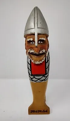 Viking Warrior Nutcracker Norge Norway Folk Art Vintage Hand Carved • $35