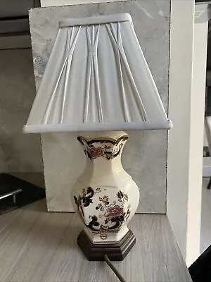 MASONS IRONSTONE BLUE MANDALAY  TABLE LAMP (With Shade) • £65