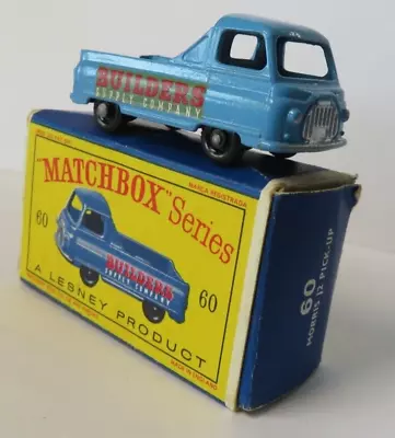 1960s Matchbox Regular Wheels #60 Morris J2 Pick-up In Original Box Lesney Engla • $8.37