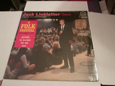 $24 • Buy SEALED LP Jack Linkletter Presents Folk Festival Les Baxter W David Crosby 1963