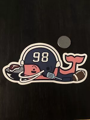 New Vineyard Vines Football Tailgate Whale Sticker Steak Laptop Yeti Car Decal • $3