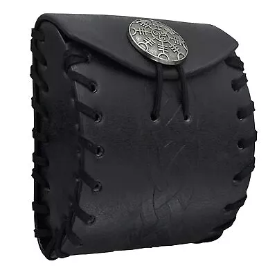 Medieval Faux Leather Mini Belt Bag Portable Renaissance Belt Pouch Nordic Co... • $19.98