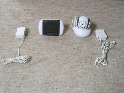 Motorola MBP 33BU Baby Monitor With 2  LCD Screen With Cords-WORKS • $22