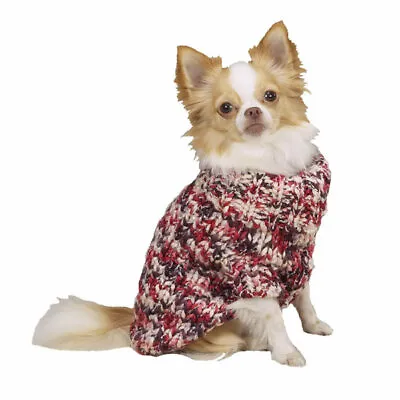 Dog Sweater Thick Hand Knit Turtleneck Pullover Earth Tones Zack & Zoey AUTUMN • $18.99